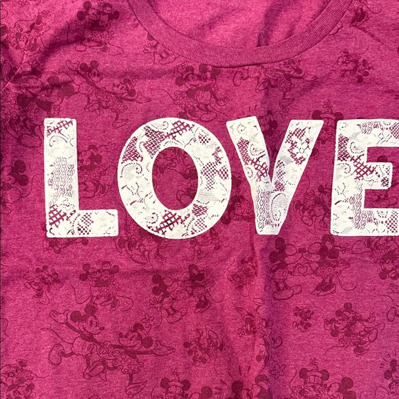 Disney Pink 'Love' Mickey Mouse Tee - Picture 3 of 8